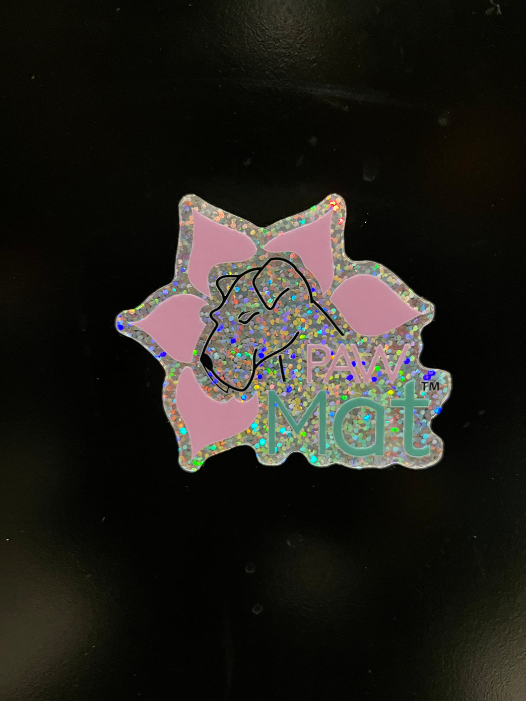 Shimmer Glitter PawMat Sticker