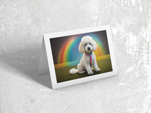 Load image into Gallery viewer, White Doodle Rainbow Collar and Background
