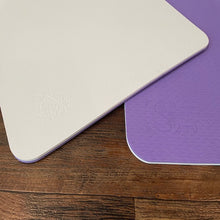 Load image into Gallery viewer, PawMat Anti-Fatigue Reversible Table Mat - Sue Zecco &amp; Jay Scruggs Collaboration (White/Purple)
