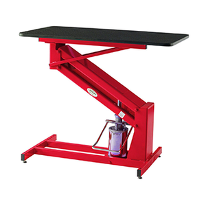 PawMat Pets | PetLift MasterLift Hydraulic Grooming Table with Fixed Top Ferrari Red