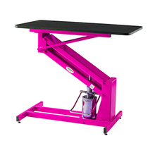 Load image into Gallery viewer, PawMat Pets | PetLift MasterLift Hydraulic Grooming Table with Fixed Top Hot Pink
