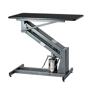 PawMat Pets | PetLift MasterLift Hydraulic Grooming Table with Fixed Top Silver Vein